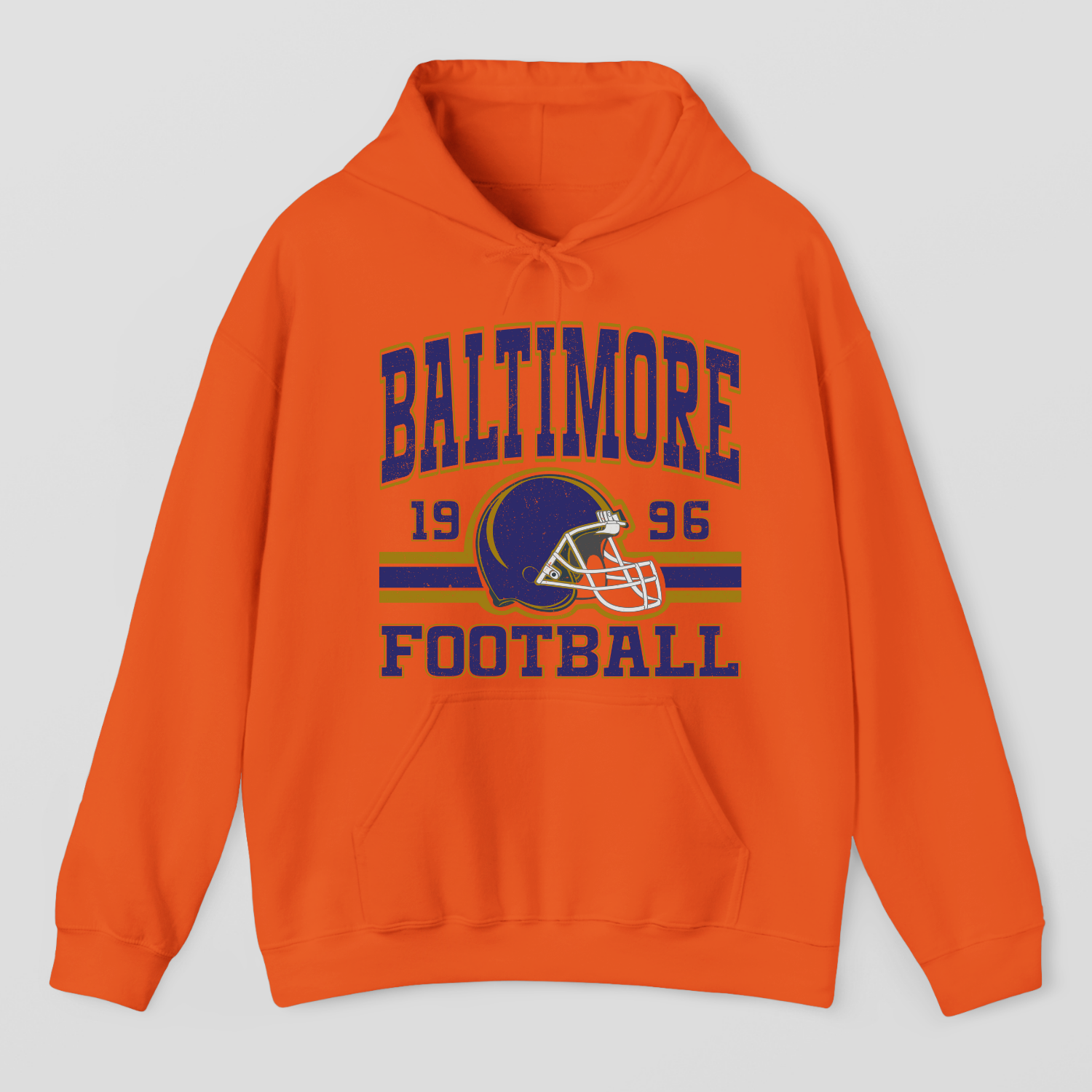 Vintage Style Baltimore Football Hoodie