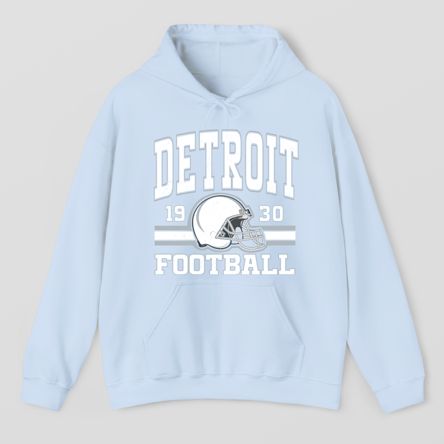 Vintage Style Detroit Football Hoodie