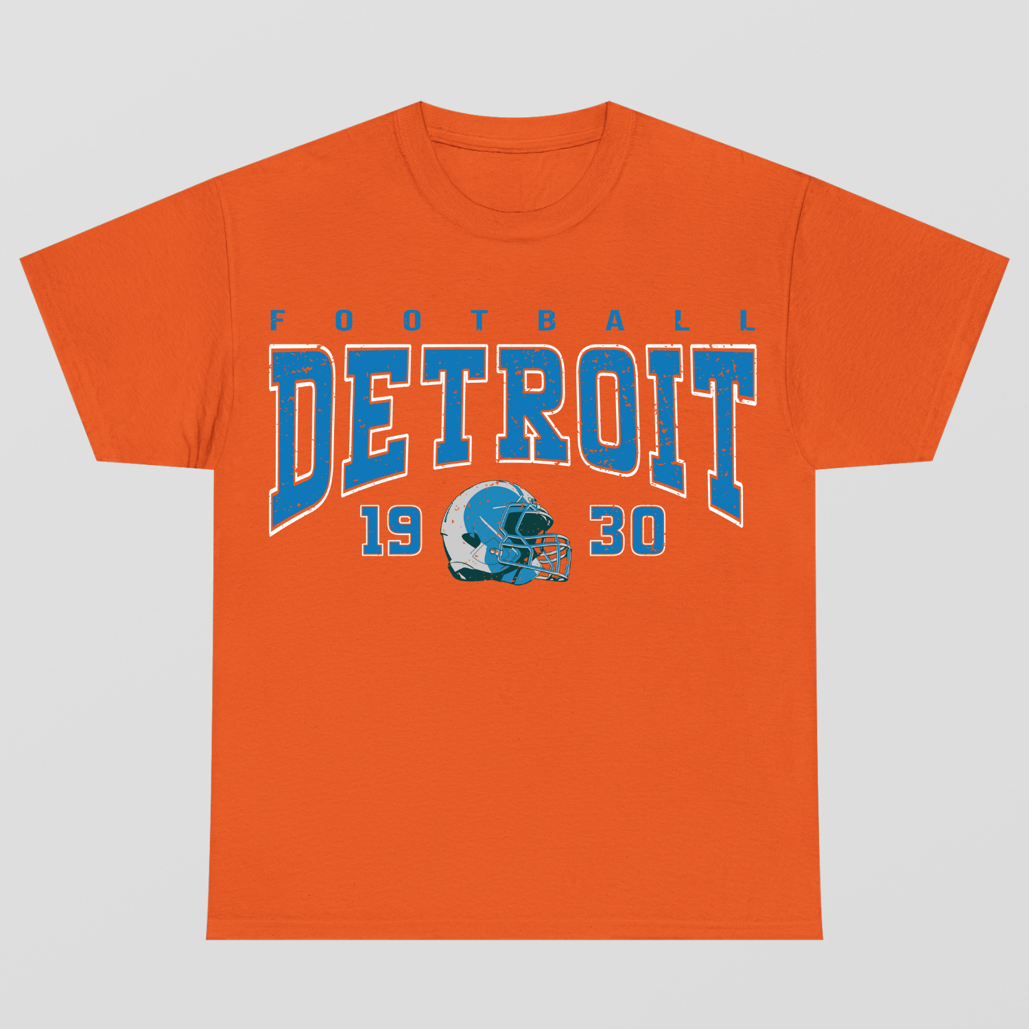 Vintage Style Detroit Football T-Shirt