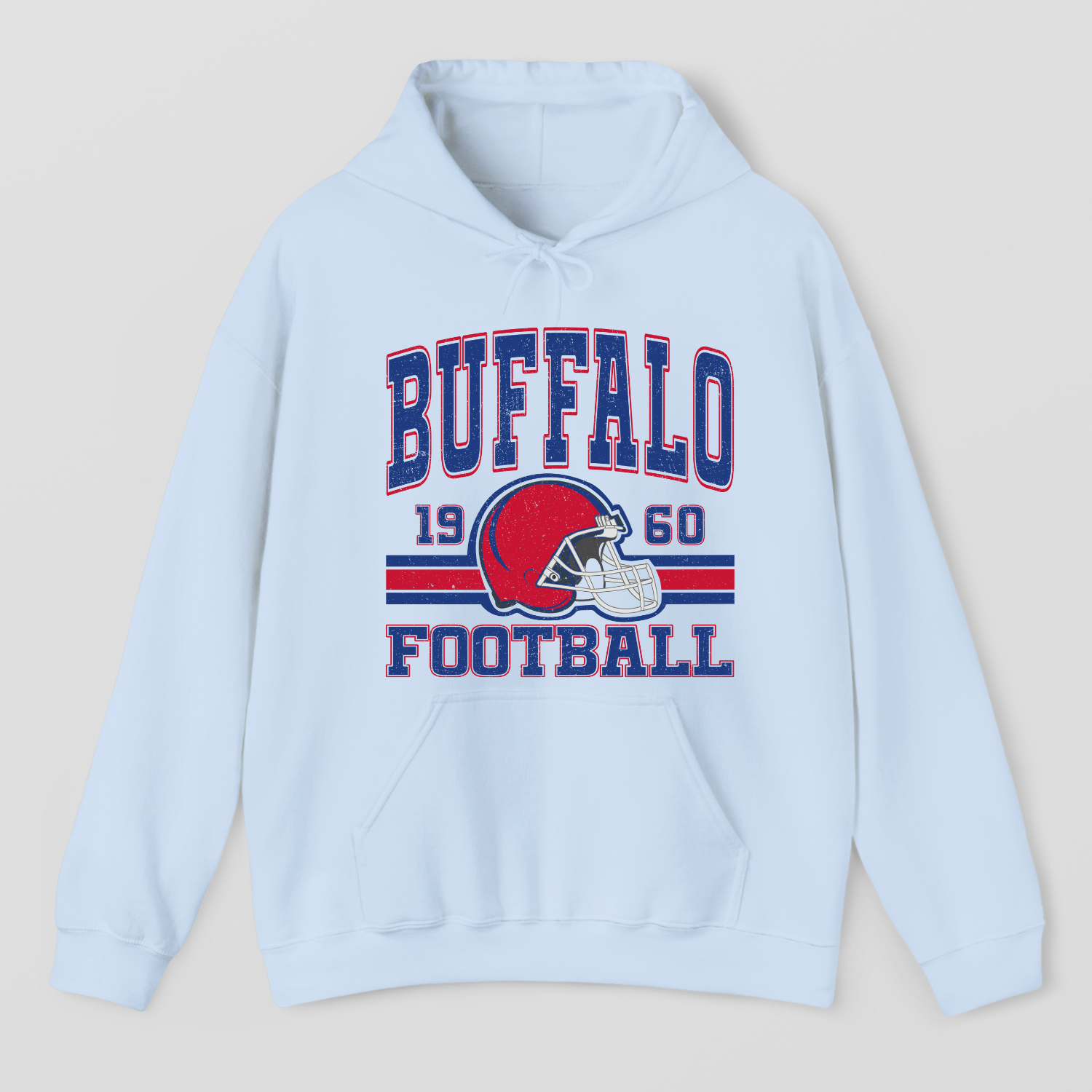 Vintage Style Buffalo Football Hoodie