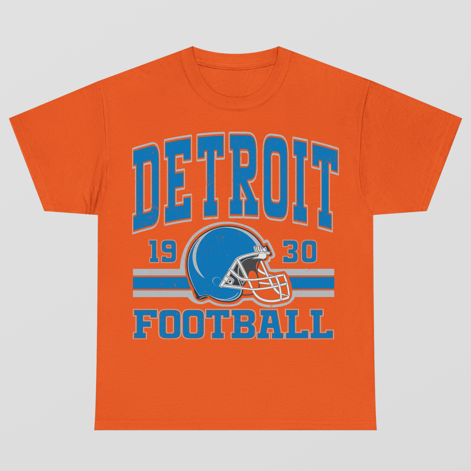 Vintage Style Detroit Football T-Shirt