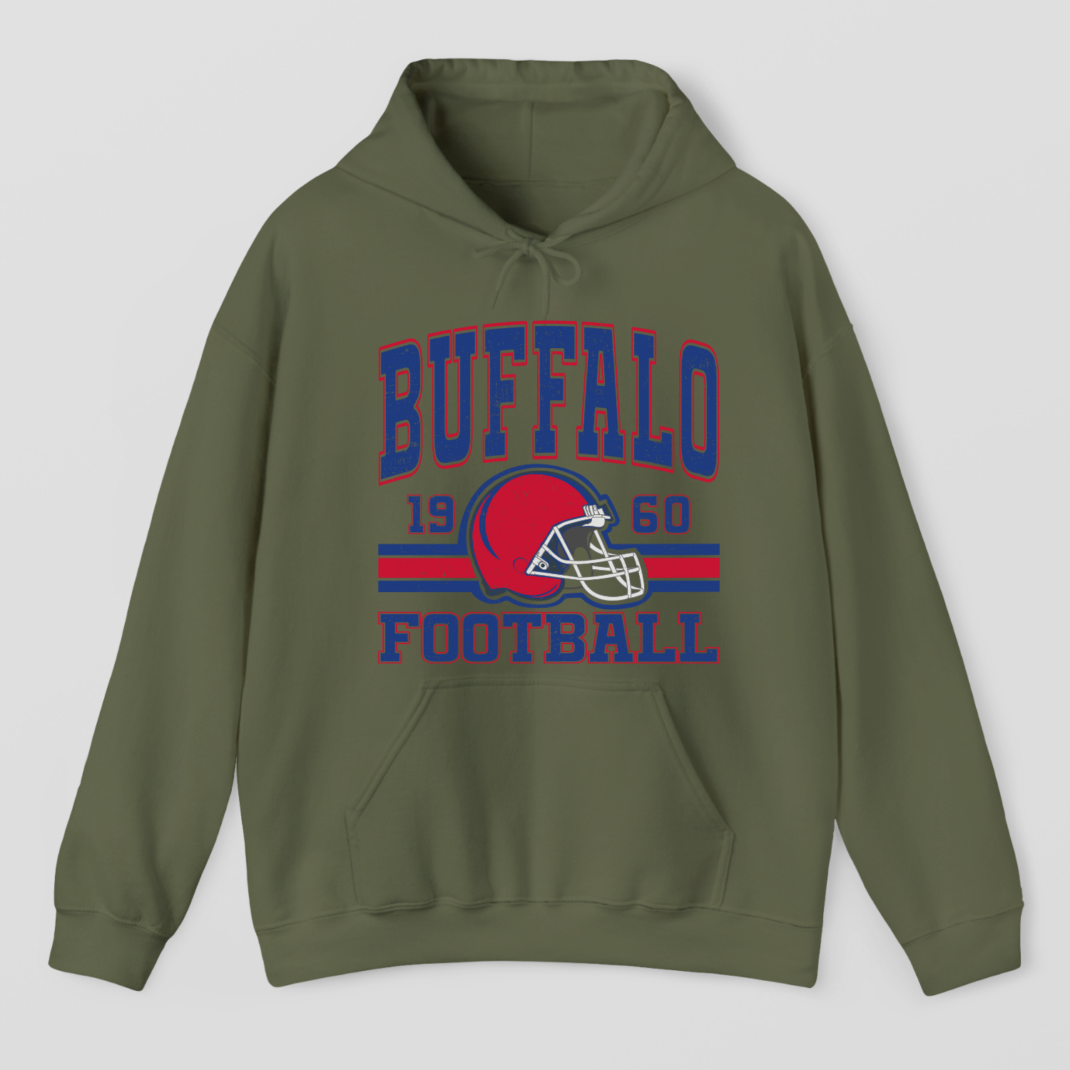 Vintage Style Buffalo Football Hoodie