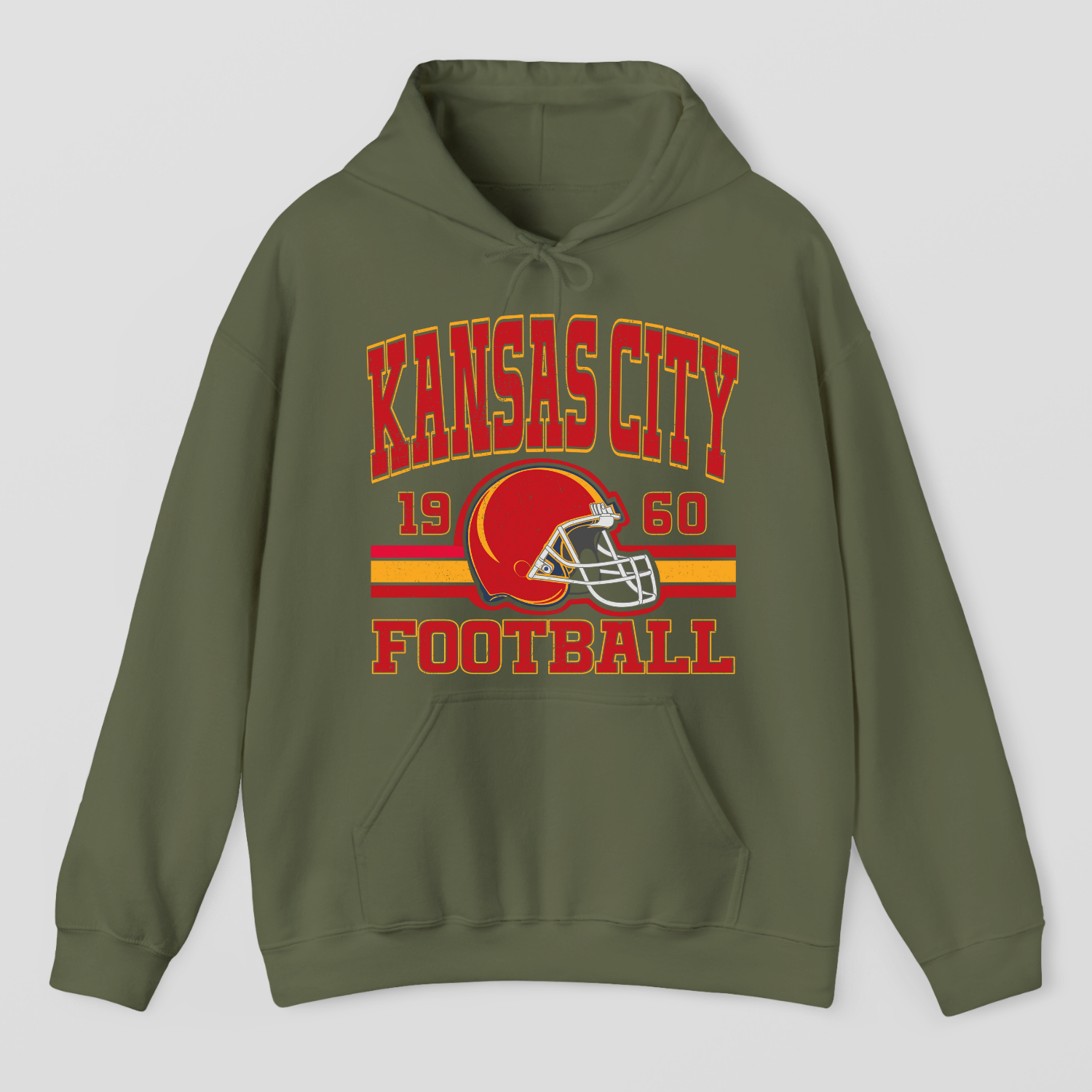Vintage Style Kansas City Football Hoodie