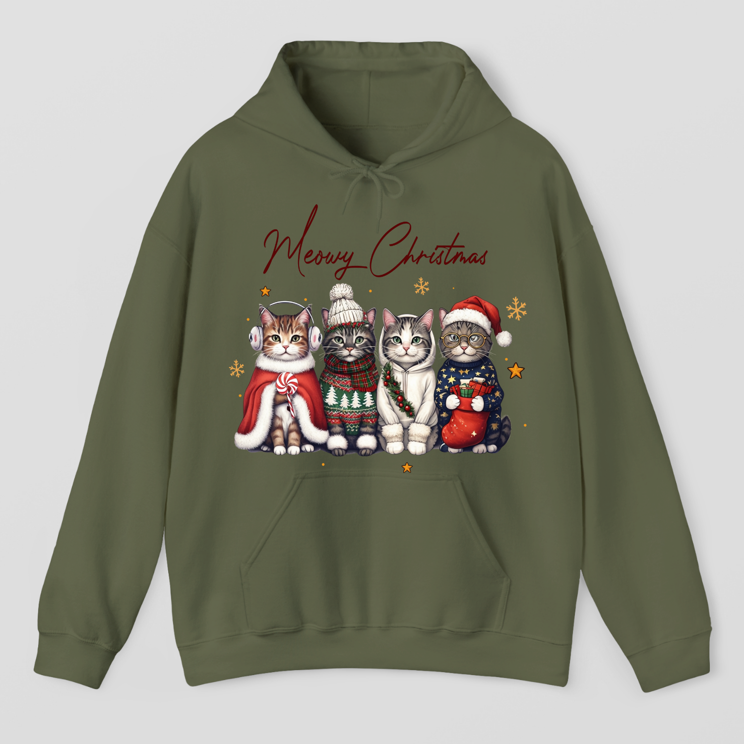 Meowy Christmas Hoodie