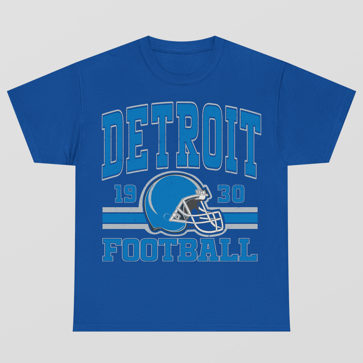 Vintage Style Detroit Football T-Shirt