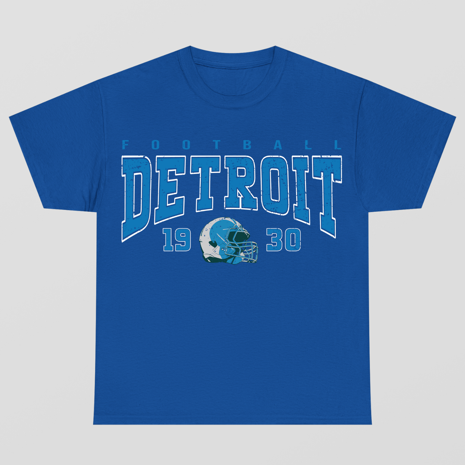 Vintage Style Detroit Football T-Shirt