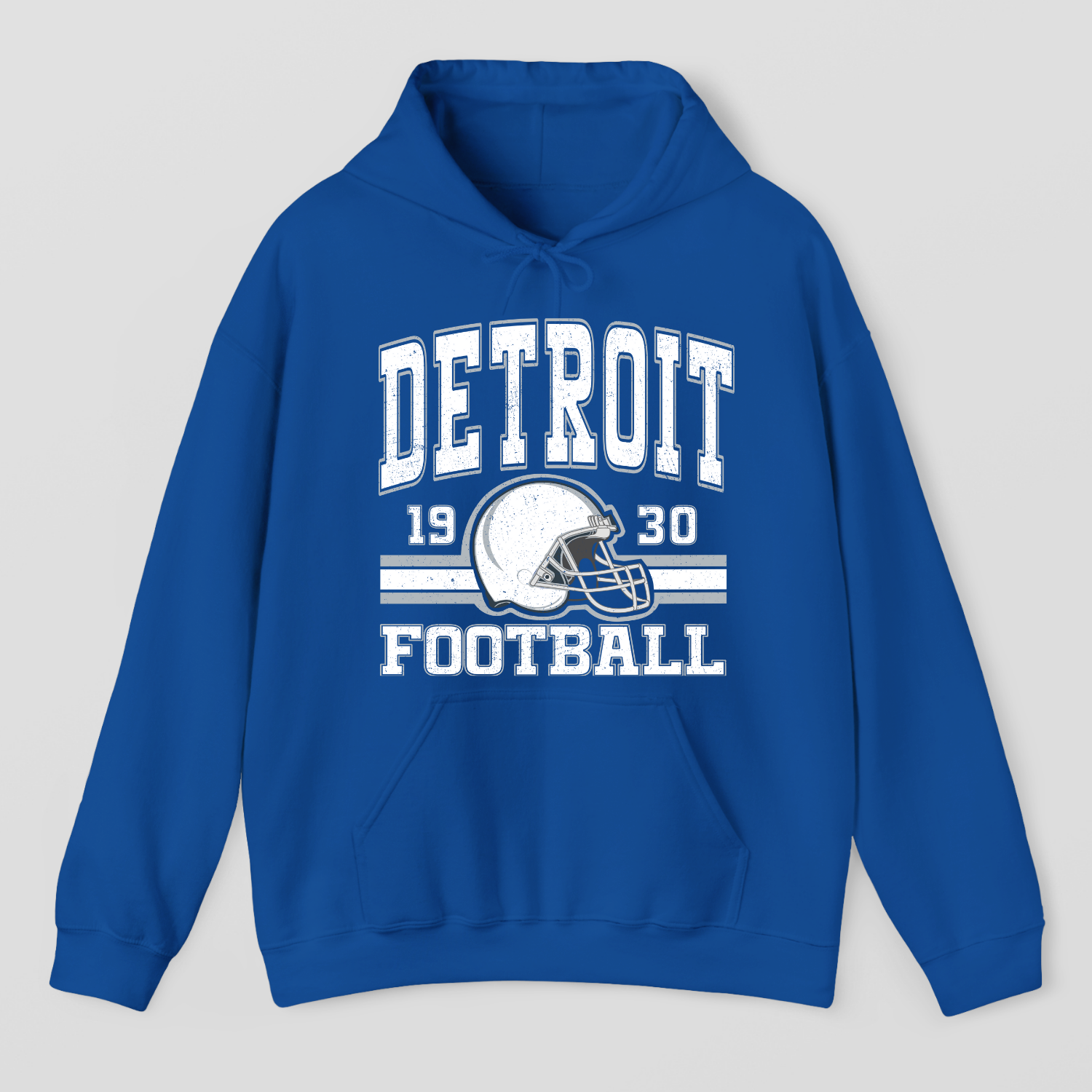 Vintage Style Detroit Football Hoodie