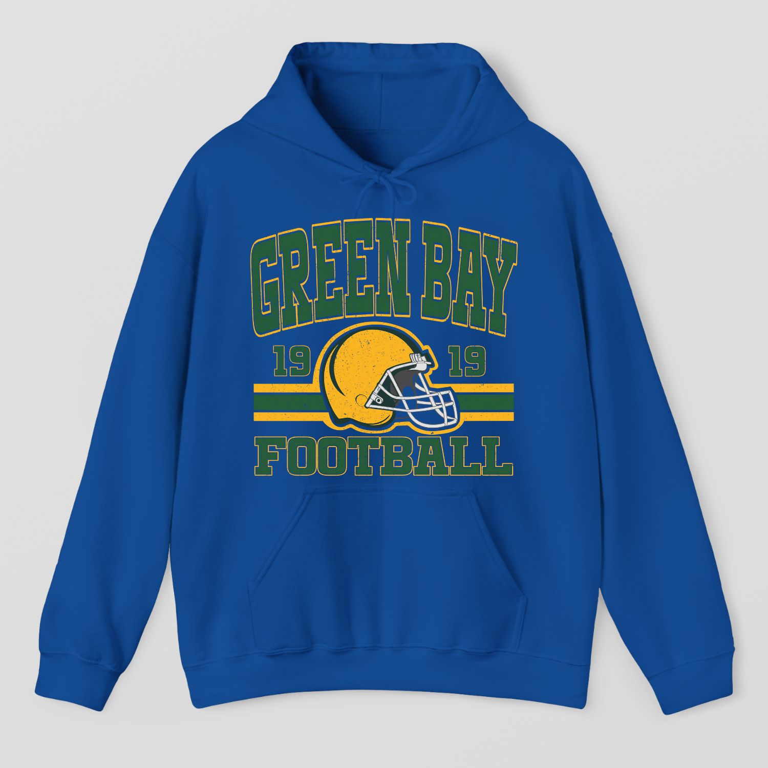 Vintage Style Green Bay Football Hoodie