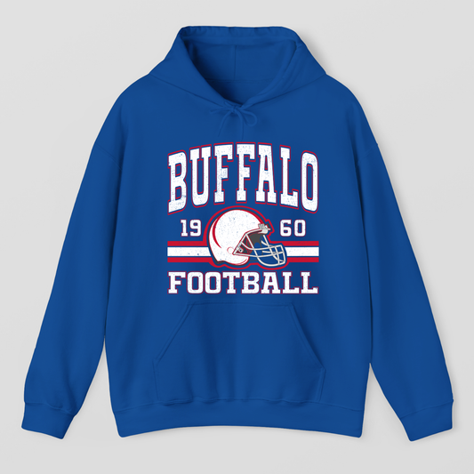 Vintage Style Buffalo Football Hoodie