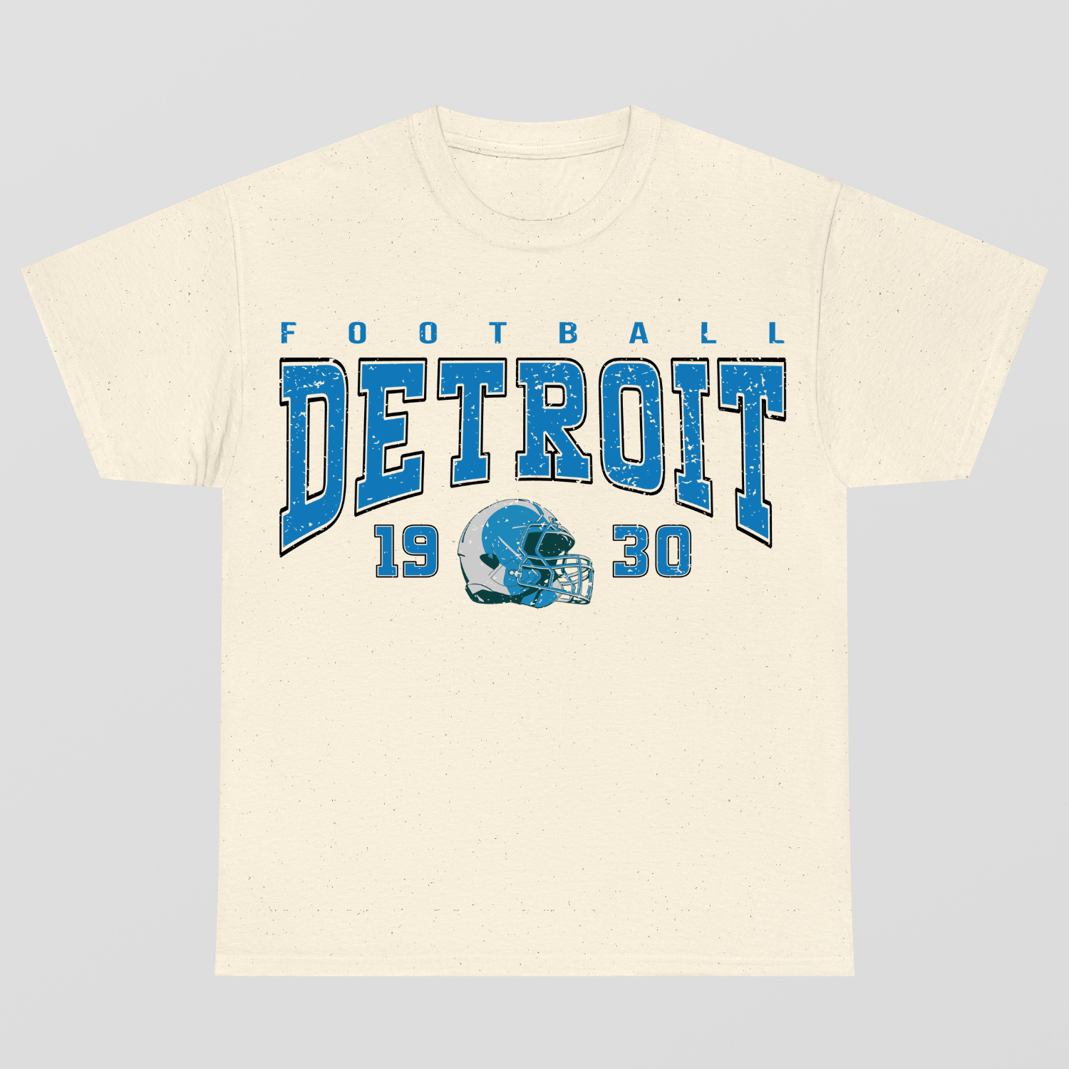 Vintage Style Detroit Football T-Shirt