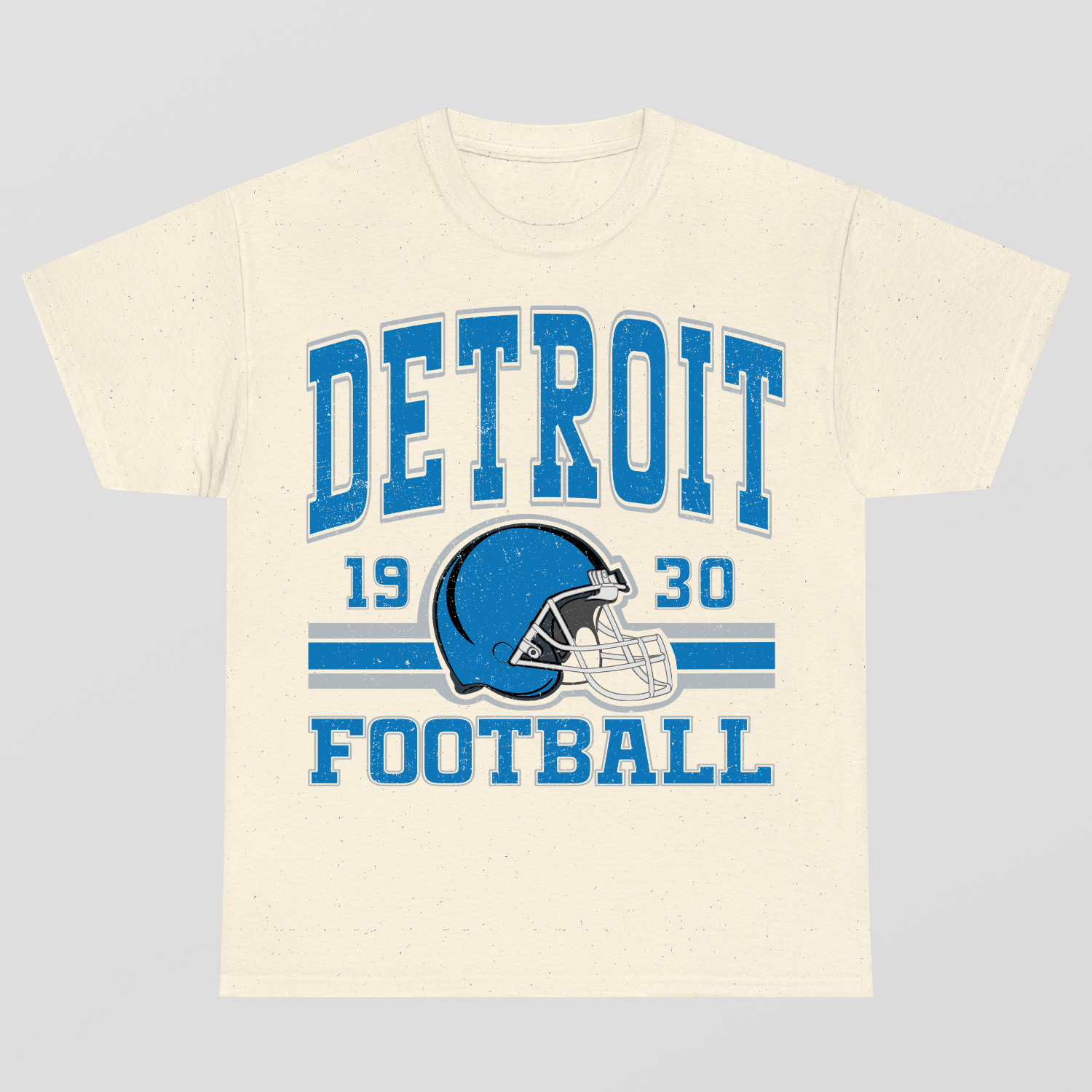Vintage Style Detroit Football T-Shirt