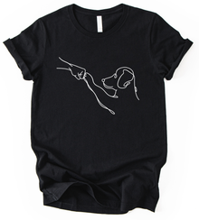 Dog And Hand T-Shirt