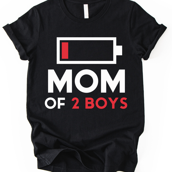 Mom Of 2 Boys T-Shirt