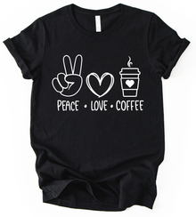 Peace Love Coffee T-Shirt