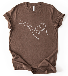 Dog And Hand T-Shirt