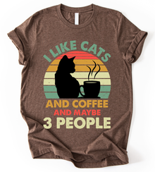 I Like Cats And Coffee T-Shirt