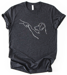 Dog And Hand T-Shirt