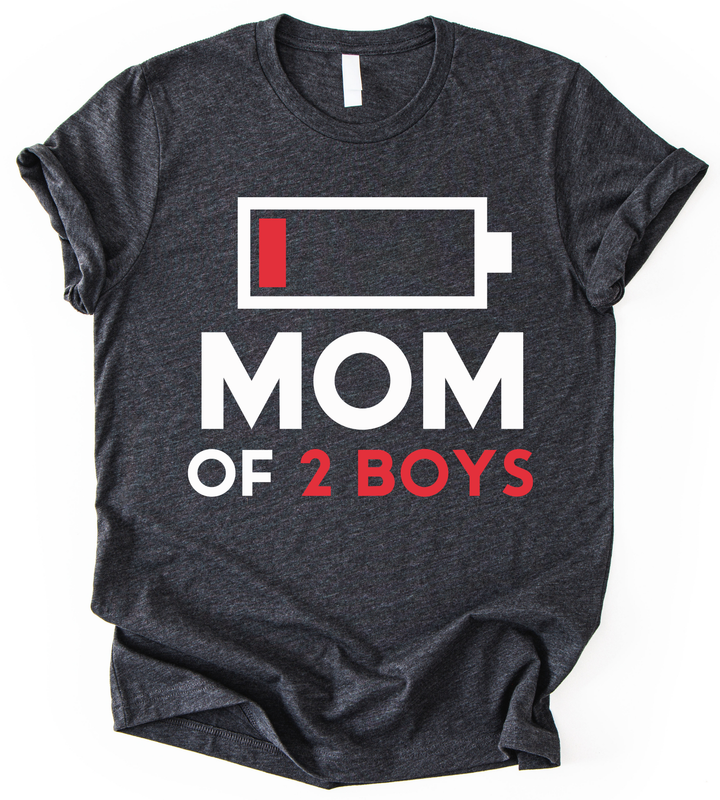 Mom Of 2 Boys T-Shirt alternate view