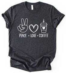 Peace Love Coffee T-Shirt