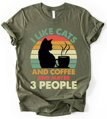 I Like Cats And Coffee T-Shirt