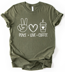 Peace Love Coffee T-Shirt