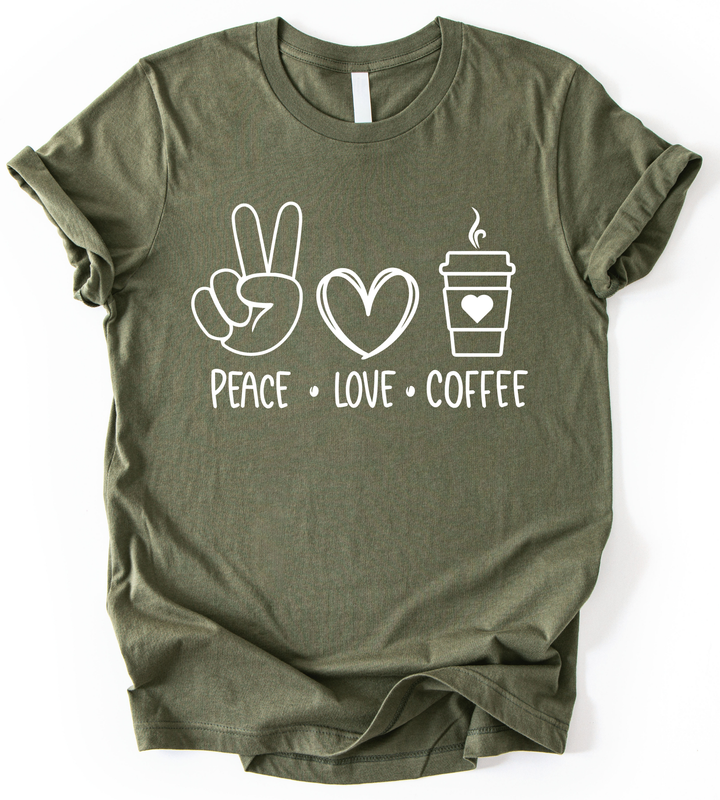 Peace Love Coffee T-Shirt